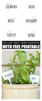 Herb Markers And Free Printable