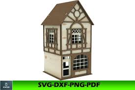 Dollhouse Svg Dxf Wooden Doll House