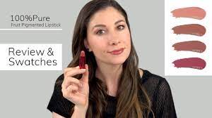 100 pure fruit pigmented lipstick