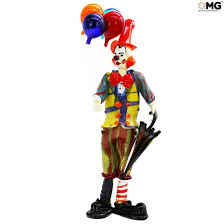 Clown Figurine Original Murano Glass