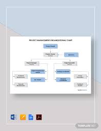 5 Free Project Management Organizational Charts Word
