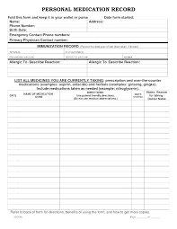 Medication Administration Record Template Excel Awesome Chart Blood