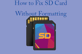 how to fix sd card without formatting