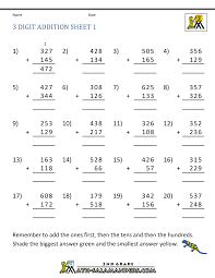 Addition math learning 3 digit addition with regrouping. 3 Digit Addition Regrouping Worksheets