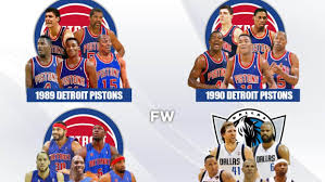 Isiah thomas, joe dumars, dennis rodman, bill laimbeer, chuck daly, john salley, . 1989 Detroit Pistons Fadeaway World