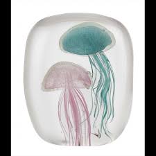 Decorative Blue And Pink Jellyfish In A