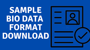 6 simple biodata format for job application. Bio Data For Job Sample Bio Data Format Download Online Trendzs