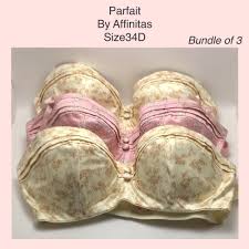 Parfait By Affinitas Set Of 3 Bras Size 34d Fashion