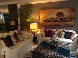 leopard print living room decor