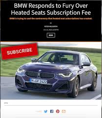 Subscription Model For Heated Seats