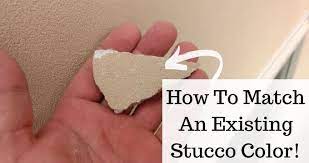 How To Match An Existing Stucco Color