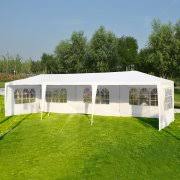 The sleek traditional canopy tent has a simple peaked top and open sides. Ktaxon 10 X 30 Canopy Tent With 8 Side Walls For Party Wedding Camping And Bbq Walmart Com Walmart Com