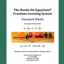 Hands On Equations Fractions Classwork