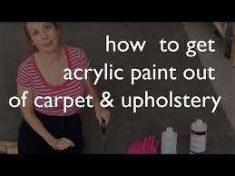 how to remove acrylic paint from carpet