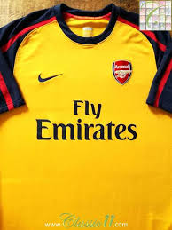 Arsenal were knockout kings in '93. 2008 09 Arsenal Away Vintage Football Shirt Classic Soccer Jersey Classic Football Shirts