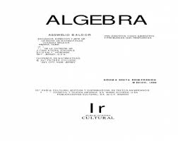Скачать (pdf, 36.23 mb) читать. Algebra Baldor Pdf Document