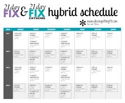 21 Day Fix And 21 Day Fix Extreme Hybrid 21 Day Fix