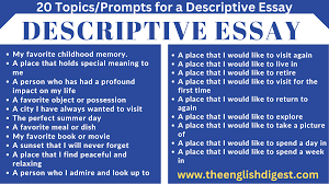 how to write a descriptive essay the