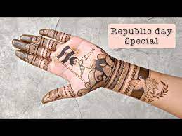 Republic Day 2022 special mehndi design || How to draw boy holding indian  flag || Mehndi Creations - YouTube