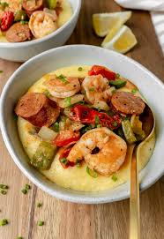 shrimp and grits with andouille sausage