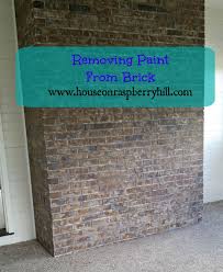 paint remover brick fireplace