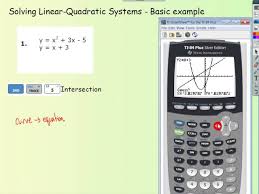 Solving Linear Quadratic System Wti