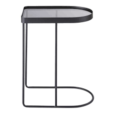 Black Glasetal Side Table