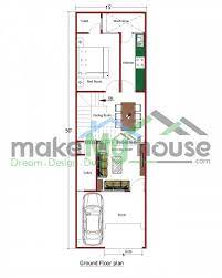 Buy 15x50 House Plan 15 By 50 Front