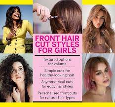 Check out this cute hairstyle for girls with thin, fine hair. Front Hair Cut Styles For Girls Femina In
