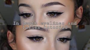 winged eyeliner and lash tutorial for