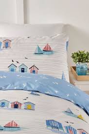 Fusion Beach Huts Duvet Cover And