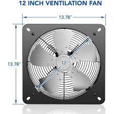 12 In Exhaust Fan Aluminum High Sd