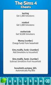 A complete list with all cheats for the sims 4. Sims 4 Cheats Money Sims 4 All Money Cheats