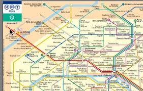 paris metro rer map paris by train