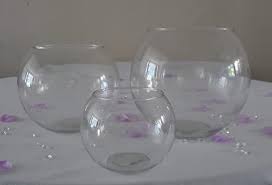 Clear Glass Flower Round Ball Bubble