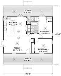 Cottage Style House Plan 2 Beds 1 5