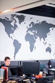 extra large world map wall sticker