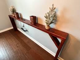 Powered Console Table Behind The Sofa