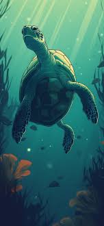 turtle underwater green wallpapers