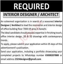 interior designer and architect jobs