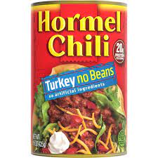 hormel chili turkey no bean no