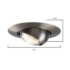 More than 444 home depot ceiling fans at pleasant prices up to 19 usd fast and free worldwide shipping! Halo 6 In Satin Nickel Recessed Ceiling Light Trim With Adjustable Eyeball 78sn The Home Depot
