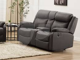 bruno 2 seater reclining sofa with