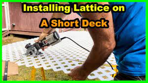 diy lattice project for your deck