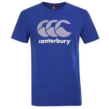 rugby logo t shirt blue canterbury