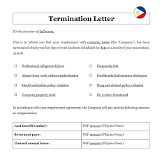 employment termination letter in
