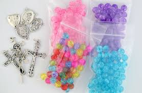 rosary kit 8mm plastic le beads