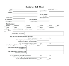 Template Customer Contact Sheet Template Information Form Word