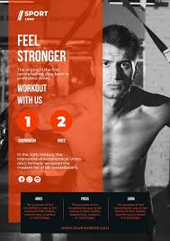 duotone fs personal trainer poster template