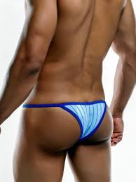 Joe Snyder Js 12 Blue Line Kini Mens Tanga Underwear